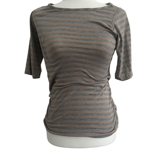 Green Envelope Los Angeles Striped Top Size M - Picture 1 of 2